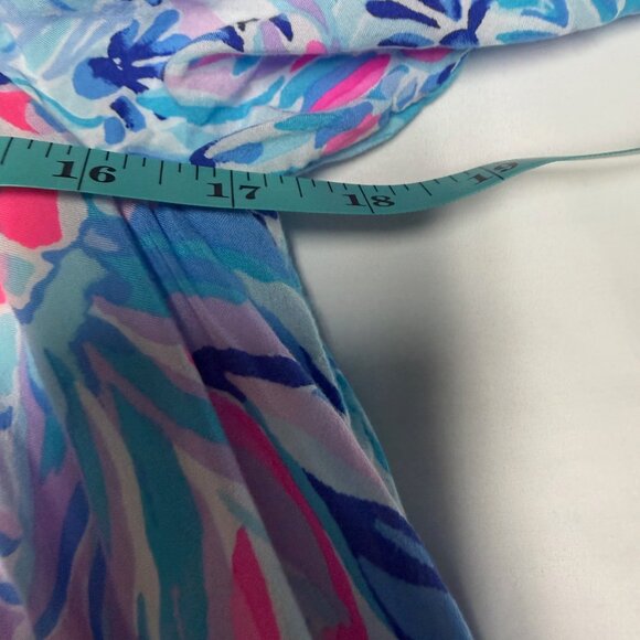 Lilly Pulitzer Maryellen OTS Dress Zanzibar Party Princess M EUC - Picture 10 of 11
